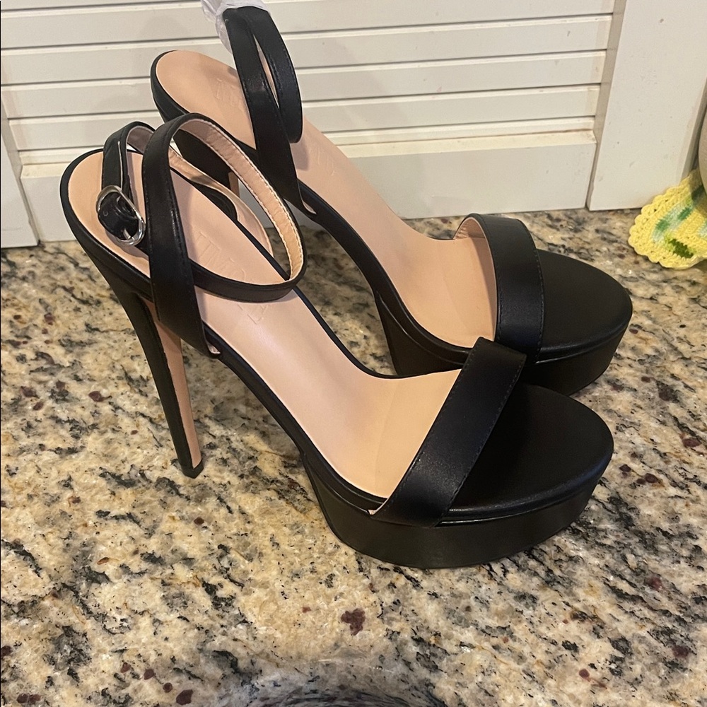 MERUMOTE Women's Platform Heels Sky High Heel Sandals Party Bridal Evening Shoes